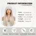 HAIRCUBE Natural White Highlights Straight Wig with Fringe for Women - Daily Wear - Buy Online on GoSupps.com