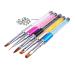 VINTORKY Nail Art Dotting Pen Nail Painting Pens Nail Art Brush Manicure Nail Art Polish Pens Nail Marker Pen Nail Liner Pens Nail Crystal Pen Nail Dotting Pen Drawing Pen Gradient medium Silver