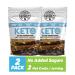 The Chocolate Trader Keto Bark, Milk Chocolate, Almonds. No Sugar Added, Low Carb. No Sugar Alcohols, No Artificial Sweeteners, All Natural (2 Bags 4.5 oz/Each) (2)2