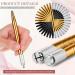 yixue 50 Count Microblading Pens Manual Eyebrow Pencils Microblading Supplies Aluminum Microblading Hand Tools for Cosmetics Easy Install B Black&gold - Buy Online on GoSupps.com