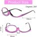Shop Stylish Pink Foldable Makeup Reading Glasses for Women +2.5 - Ideal Presbyopia Visual Aid - Buy Online on GoSupps.com