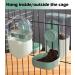 Small Animal Feeder and Waterer Set - Hanging Automatic Dispenser for Small Pets - Cage Feeding Bowl for Dogs, Cats, Kittens, Bunnies, Guinea Pigs, and Ferrets - Buy Online on GoSupps.com