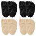 Lurrose 4 Pairs Sponge forefoot pad high heel liners gel Forefoot insert high heel insoles Non Slip Shoe Insert metatarsal insoles Shoe Pad 4d mesh stretch fabric