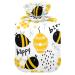 Heat bottle with cover 1 l of durable warm-up bag for hand feet shoulder and neck pain cramps heating press and heat therapy patterns with funny bees and beehive flowers