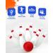 Hobby Kids Bowling Set - 10 Soft Foam Pins & 2 Balls | Indoor Outdoor Toys for Toddlers 3-8 Years - Buy Online on GoSupps.com
