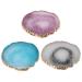 Nail Art Plate Set - Natural Resin Stone Gel Polishing Holder & Color Palette - Rose Red Mixing Set for Stunning Nail Designs - Buy Online on GoSupps.com