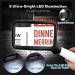 Folding Handheld Magnifying Glass with Dimmable LED Light - 3X Large Rectangle Reading Magnifier for Seniors with Macular Degeneration - Ideal for Newspaper, Books, Small Print - Lighted Gift for Low Vision - Black and White - Buy Online on GoSupps.com