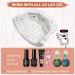 Mobray 48W UV LED Nail Lamp | Cat Claw Shape Nail Dryer | 3 Timer Settings | Gel Polish Curing Light for Gel and Poly Nail Polish (White) - Buy Online on GoSupps.com
