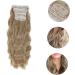 Beavorty hair extension set of four highlights blonde clip in hair extensions 6d hair extensions light brown hair extensions hairpieces hair toppers Miss High temperature wire wig curls - Buy Online on GoSupps.com