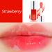 Strawberry Plumping Lip Oil: Hydrating Gloss, Tinted Balm, Nourishing Care - Big Brush, Glitter Shine, Long Lasting | Non-sticky & Fresh Texture - Buy Online on GoSupps.com