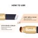 Color Changing Foundation | 2 in 1 Color Changing Cream Foundation with Brush | Lightening Concealer Waterproof Cream Foundation for Mature Skin Pw tools - Buy Online on GoSupps.com