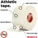Mighty-X White Athletic Tape + PreWrap - 4 Pack - 1.5in x 45ft - No Sticky Residue - Ideal for Ankle, Climbing, Boxing - Sports Tape Athletic - Buy Online on GoSupps.com