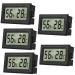 ARCELI 5 Digital thermometer inside Hygrometer Mini Hygrometer Thermometer inside Reptiles Digital Hygrometer for office kitchen LCD thermometer incubator thermometer greenhouse