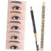DRESSOOS 2pcs Makeup Eyebrow Pencils Double Head Eyebrow Pencil Long Lasting Eyebrow Pencils Eyebrow Pencil Brush - Buy Online on GoSupps.com