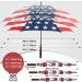 LLanxiry 68 Inch American Flag Golf Umbrella - Windproof, Automatic Open, Double Canopy, Vented Stick Umbrella for Men and Women - Buy Online on GoSupps.com