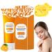 1 PCS gel exfoliant orange Gel exfoliant naturel doux pour le visage pour un nettoyage en profondeur gommant claircissant ponge de bain offerte