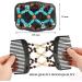 6 Pieces Beads Hair Combs Magic Elastic Hair Clips Stretchy Hair Comb Double Clips for Women Girls Hair Accessory - Buy Online on GoSupps.com
