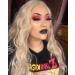 SAPPHIREWIGS 24 Long Rose Gold Blonde Curly Synthetic Lace Front Wig - Heat Resistant for Daily Makeup and Wedding Parties - Buy Online on GoSupps.com