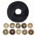 Toecwegr hair part hair tie bridal hairstyle smooth hair messy mixture extension hair for women bun hair rolls ladies headgear (1#)