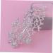 LALAFINA Diamond Hair Clips 1pc Bridal Hair Accessories Rhinestone Wedding Dress Decoration Rose Flower Comb Hairband for Wedding Bridal Headwear Headgear Rhinestones Hair Plug Bride - Buy Online on GoSupps.com