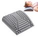Remiba back extensor back extension and neck extension 2 in 1 align neck and back extensor pillow device new life neck and back extensor to relieve the neck and back pain (gray)