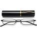 Vevesmundo Mini Compact Metal Reading Glasses with Blue Light Filter - Classic Spring Hinge 4.0x Aid - Lightweight & Portable - Buy Online on GoSupps.com