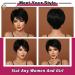 Creamily Pixie Cut Human Hair Wig for Black Women with Bangs - Short Daily Wear Natural Black Hairstyle - Buy Online on GoSupps.com