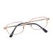 Reading Glasses for Men Women Metal Rectangular Frame with Comfort Spring Hinge + Glasses Strap Gold 1.5 Diopters
