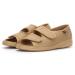Summer Unisex Orthopedic Diabetic Slippers Fertilizer Comfortable Diabetic Shoes for Women Wide Width Indoor Breathable Elderly Edema Shoes for Swollen Feet Washable 6.5 Brown