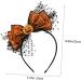 Gogogmee Bow-knot Headdress Costume for Halloween Funny Headbands Pumpkin Hairband Lace Bow Hair Hoop Bat Costume Masquerade Party Boppers Halloween Decoration Carnival Hair Band Cloth - Buy Online on GoSupps.com