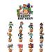 17PCS Cake Cupcake Topper Decorations Cartoon Happy Birthday Party Supplies Kids's Birthday Cake Party Decorations Supplies for Boys Girls' Theme Parties