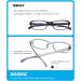 DOOViC Blue Light Filter Computer Reading Glasses TR1042 | Lightweight TR90 Frame - Black & Grey 2.0x Magnification - Buy Online on GoSupps.com