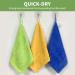 6 Pack Microfiber Cleaning Cloths 400 GSM - Lint Free, 12x12 Inches, Multi-Colored - Ideal for Kitchen, Car, House, Boat - Soft and Thick Reusable Towels - Buy Online on GoSupps.com