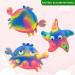 Crab and Starfish Silicone Face Scrubber Set for Kids and Adults - Gentle Handheld Facial Exfoliating Brush for Soft Skin Massage - Buy Online on GoSupps.com