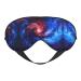 Red Blue Galaxy Print Ultra-Soft Light-Blocking Eye Mask for Optimal Comfort and Restful Sleep