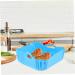 Cabilock Fryer Silicone Mat Airfryer Baking Pans Oven Pot Silicone Pad for Under Air Fryer Non Stick Lining Blue 22X21CM - Buy Online on GoSupps.com