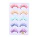 BESTOYARD 5 Pairs Fake eyelashes Pink Lashes false eyelashes party look cosplay fake lashes colored false lashes Halloween Colored False Eyelashes lashes Miss fluffy supplies fiber