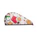 Christmas Gingerbread Cookies Microfiber Hair Towel Soft Super Absorbent Hair Towel Wrap for Women Coral Velvet Quick Dry Hair Cap for Long Curly Short and Thick Hair