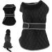 Entatial Pet Warm Jacket for Large Dogs - Windproof Plush Lining Adjustable Buckle Dog Coat for Cold Weather - Buy Online on GoSupps.com
