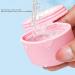 Silicone Cream Jars with Spoon Travel Silicone Makeup Container Refillable Empty Trinkets Pills Portable Proof for Outdoor Use (Pink) - Buy Online on GoSupps.com