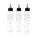 Fantasyon 3PCS Hair Oil Applicator Bottle 120ml Squeeze Oil Applicator Bottle for Hair Oil Bottle Applicator with Caps for Salon Hair Care Coloring Paint Art Glue