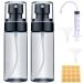 Dkbt spray bottle small 2 pieces 60ml black spray bottle fine fog atomizer spray bottles plastic mini spray bottles empty spray bottles for filling for perfume water black 2PCs