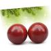 Lurrose Rosewood Massage Balls - 2pcs - Chinese Hand Exercise & Stress Relief - 5cm Red Muscle Roller - Buy Online on GoSupps.com