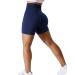 ZAAYO Sport Scrunch Butt Shorts 3.5" Opaque Sports Pants Gym Fitness Pants Short Pants #6 Blue S