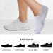Amutost Women's Athletic No Show Socks 5-6 Pairs 8-10 Grey White Black - Cushioned Ankle Footies Low Cut Socks - Buy Online on GoSupps.com