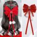 Mobestech Hair Bow Bowknot Hair Clip Big Bowknot Hairpins Bow Hair Barrette Hair Bows Clip for Women Girls Hair Styling for Christmas New Year Party - Buy Online on GoSupps.com