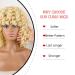 PHOENIXFLY Short Loose Curly Wig | Heat Resistant Synthetic Afro Wig for Women | Blonde/613 - Buy Online on GoSupps.com