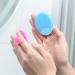 Silicone Face Scrubber 2 Pack in Rose Pink and Blue - Facial Cleansing Pad for Exfoliation, Pore Cleansing, and Blackhead Removal - Great Gift for Girls - Buy Online on GoSupps.com