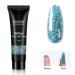 Herbest's 15ml Glitter Poly Nail Gel - Blue Glitter Builder Gel for DIY Manicure & Nail Extensions - Perfect for Beginners & Nail Design - Buy Online on GoSupps.com