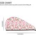 Hand Painted Tulip Microfiber Hair Towel - Soft Super Absorbent Wrap for Long Curly & Thick Hair | Quick Dry Coral Velvet Cap for Women - Buy Online on GoSupps.com